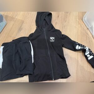 Puma Black and White Kids Matching Set
